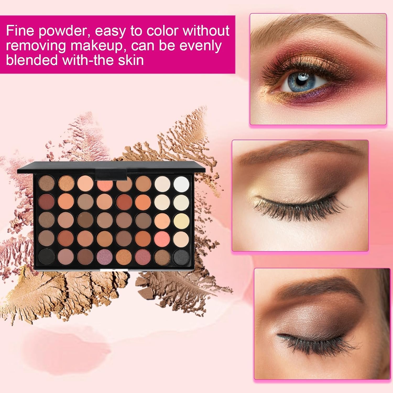 Kit de Maquillage Tout-en-un, Makeup Set avec Palette de Fards à Paupières Pinceau Mascara Eyeliner Crayon à Sourcils, Coffret Cadeau de Maquillage Complet pour Filles Femmes Yeux Cosmétique – Image 5