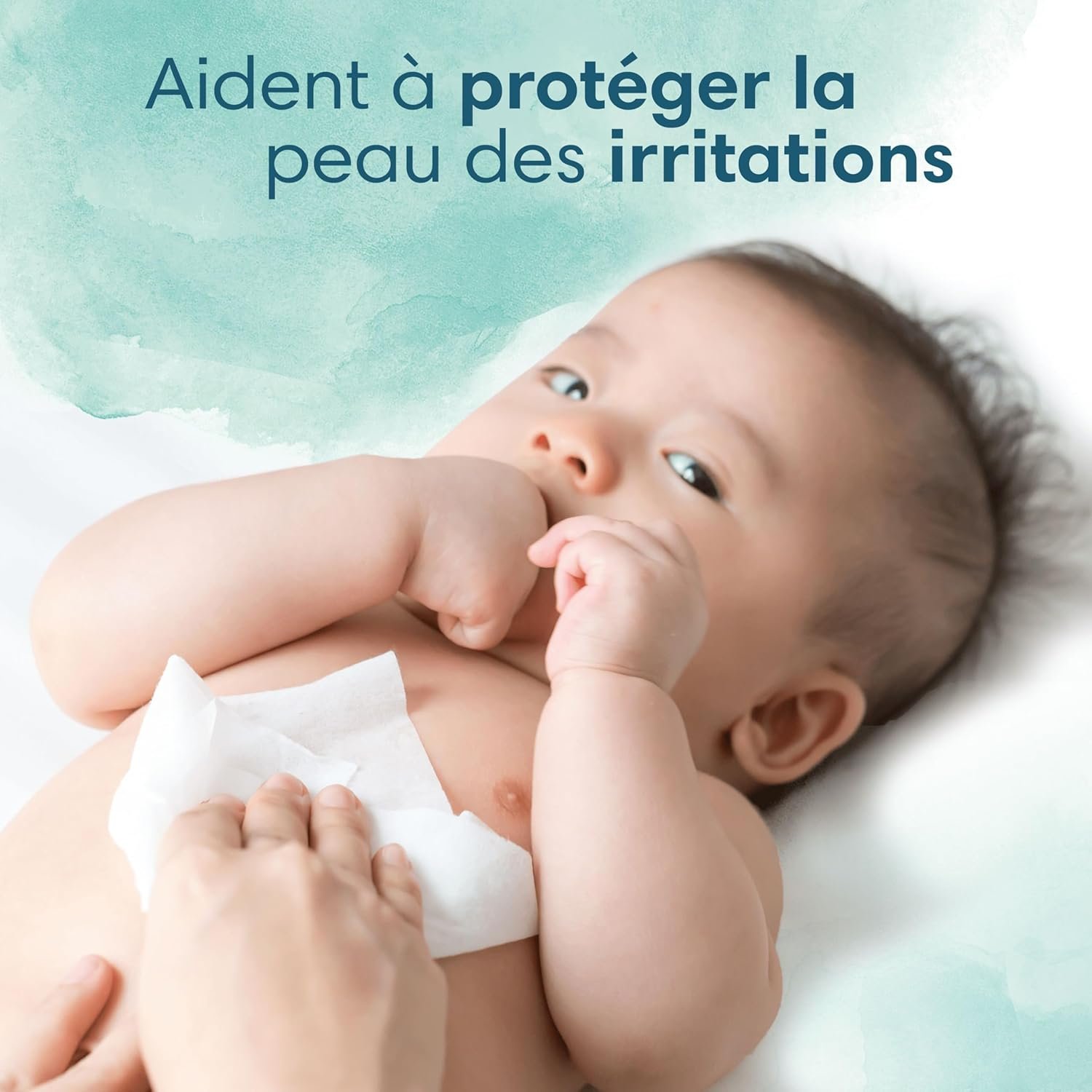 Pampers Harmonie Aqua, 1152 Lingettes pour Bébé (24x48), Sans Plastique, Certifié OEKO-TEX, Protection De La Peau Délicate Avec 99% D’Eau, Aide à restaurer le pH naturel de la peau – Image 5