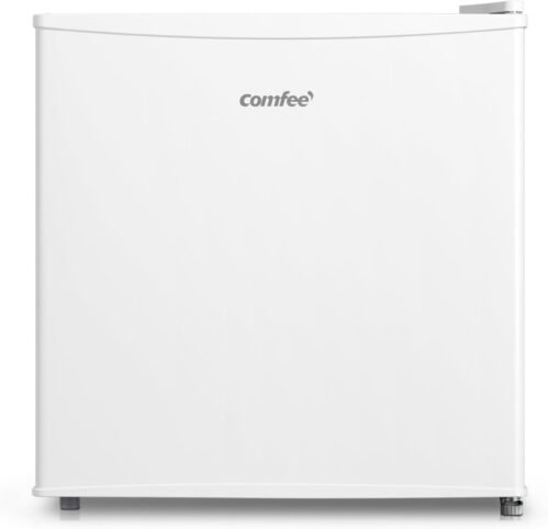 Comfee’ RCD50WH2(E) Mini Réfrigérateur/Glacière 43L avec Compartiment Congélateur/Petit Réfrigérateur pour Chambre et Bureau/Refroidissement Rapide dans le Refroidisseur/Contrôle de Température/Blanc