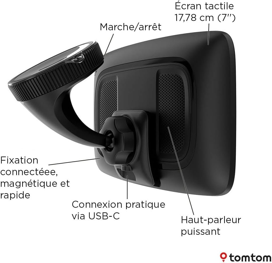 TomTom GPS GO Camper Max 2ème gnt. pour Camping-Car et caravanes, écran 7" avec Poi dédiés, MàJ Via Wi-FI,TomTom Traffic, Alertes des Zones de Danger, Cartes Monde, ZFE, mémorisation des profils – Image 10