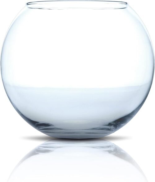 Amtra Crystal Globe – Fishbowl en Verre Transparent, Goldfish Aquarium, Soufflé Bouche, 30 cm