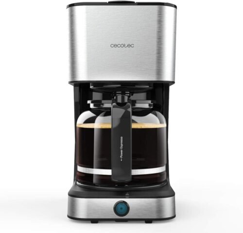 Cecotec Cafetière Coffee 66 Heat. Technologie ExtremeAroma, Capacité d’1.5 L (12 tasses), Fonctions Réchauffer et Maintenir Chaud, Carafe Thermorésistante, Bec Anti-gouttes, 950 W.