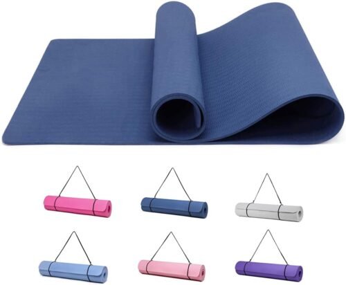 Good Nite Tapis de Yoga de Gymnastique de Exercice Fitness Tapis Fitness Antidérapant de Sport de Pilates avec Sangle de Transport 183 x 61 x 0,6 cm