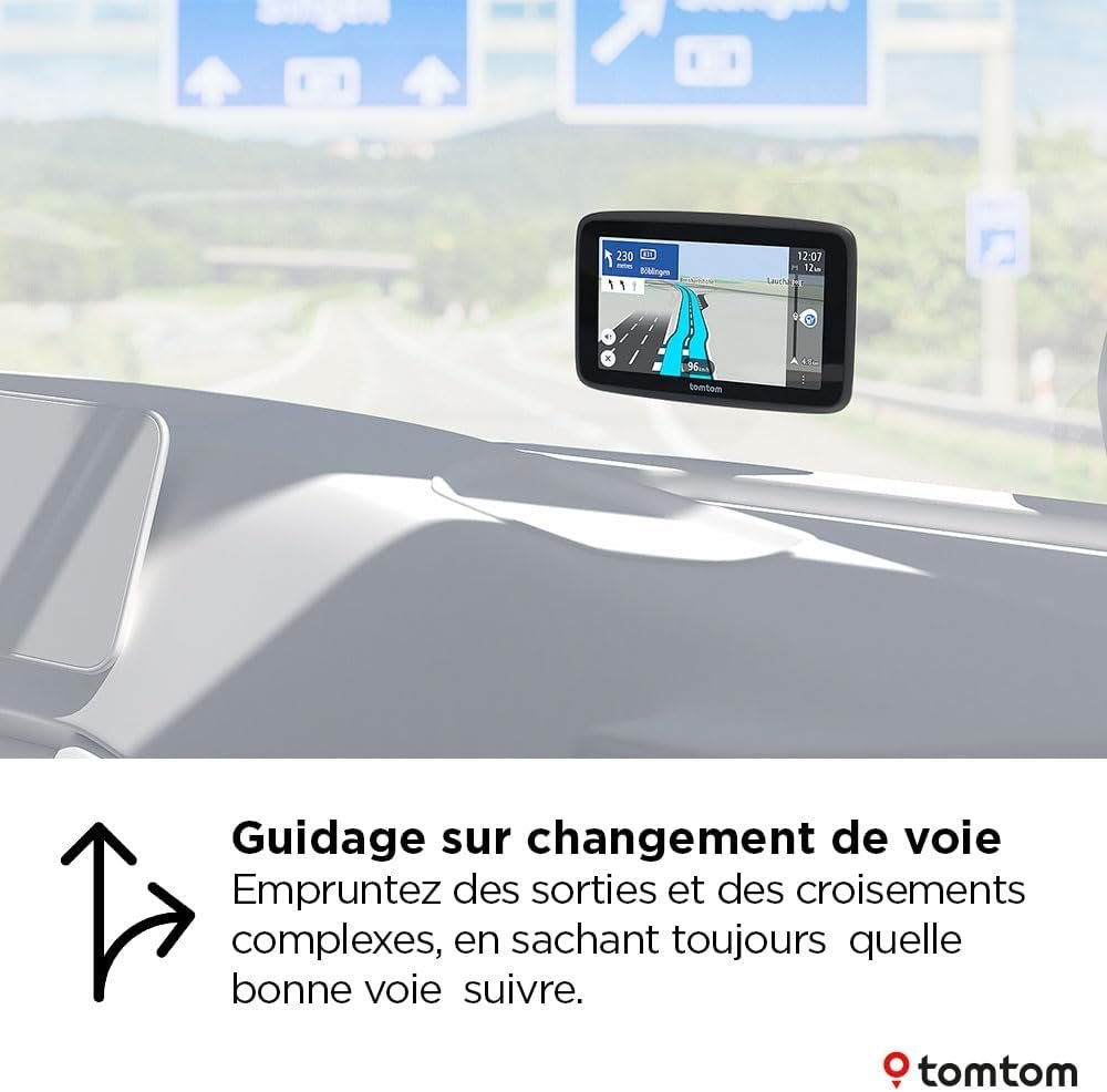 TomTom GPS Poids Lourds GO Professional 2ème génération (6 Pouces, Ecran Tactile capacitif, Carte Europe 49, et Infos trafic en Temps réel conçu pour Poids Lourds, Cars, Bus et Grands véhicules) – Image 4