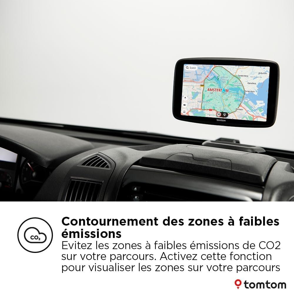 TomTom GPS GO Camper Max 2ème gnt. pour Camping-Car et caravanes, écran 7" avec Poi dédiés, MàJ Via Wi-FI,TomTom Traffic, Alertes des Zones de Danger, Cartes Monde, ZFE, mémorisation des profils – Image 7
