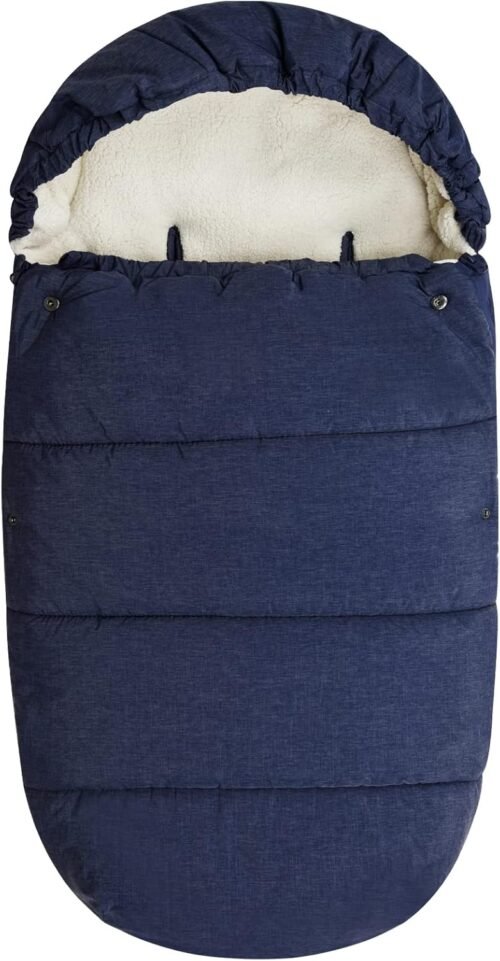 Bebamour Footmuff for Pushchair Universal Footmuff for Stroller/Buggy/Pram Liner Baby Sleeping Bag for 0-36 Months (Housse de couchage pour bébé de 0 à 36 mois