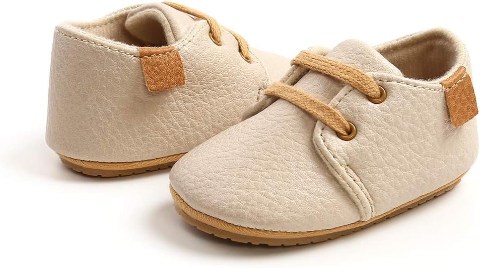 LACOFIA Baskets bébé garçon Chaussures Premiers Pas Oxford à Lacets pour bébé – Image 4