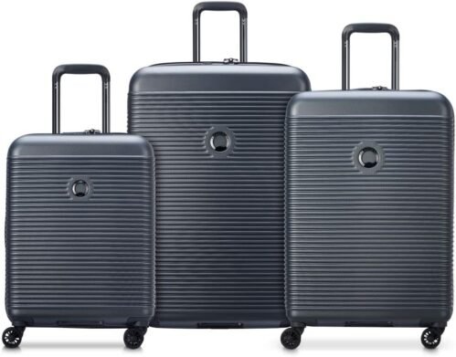 DELSEY PARIS – Freestyle – Set de 3 valises rigides – Graphite