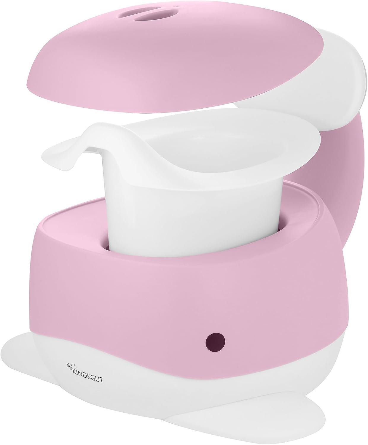 Kindsgut Pot pour bébé, Design de Baleine adapté aux Enfants et Couleurs discrètes, Toilette Enfant pour l'apprentissage de la propreté, rose pâle – Image 5