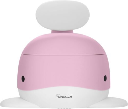 Kindsgut Pot pour bébé, Design de Baleine adapté aux Enfants et Couleurs discrètes, Toilette Enfant pour l’apprentissage de la propreté, rose pâle