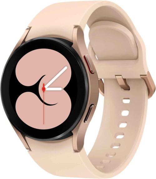 Samsung Galaxy Watch4 BT Montre Intelligente Ronde Bluetooth Wear OS, Lunette rotative Nue Montre Fitness Tracker Fitness 40 mm Or Rose