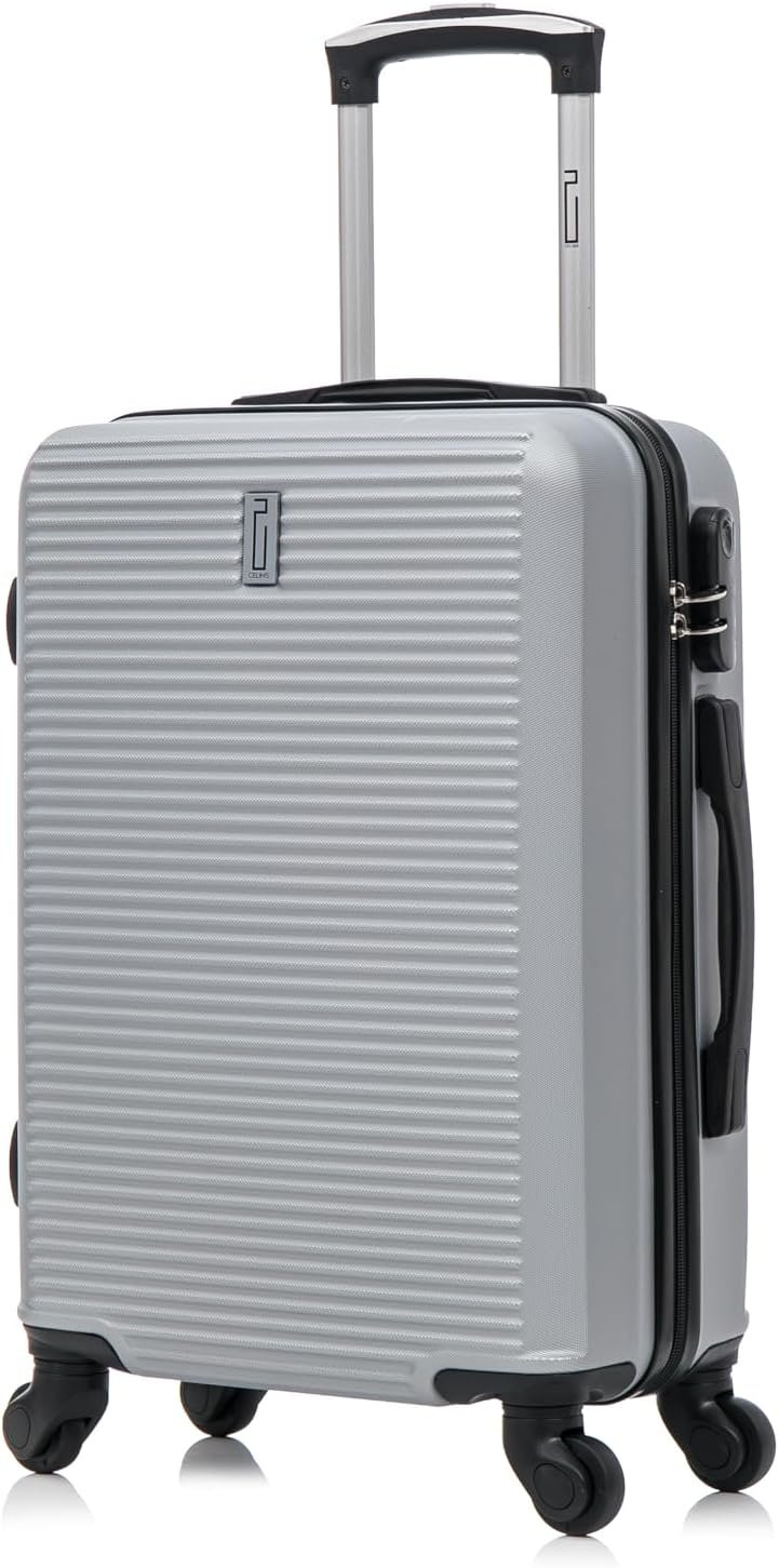 Set Valise Rigide 3 Pièces | Valise Cabine + Valise Moyenne + Valise Grande Taille | 55x40x20 + 65cm + 75cm | Valise Lot de 3 | Gris. – Image 3