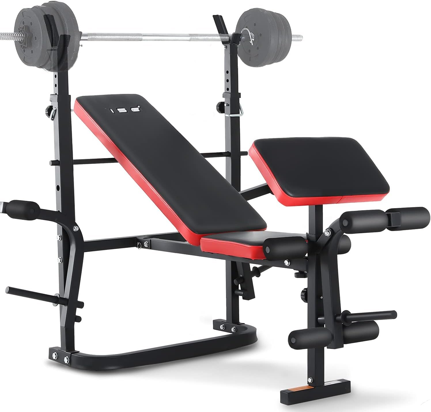 ISE Banc Musculation Complet Musculation, Banc de Musculation Complet Fitness, Banc de Musculation Pliable&Inclinable, Banc Developper Coucher, Bancs de Musculation Multifonction Butterfly Réglable