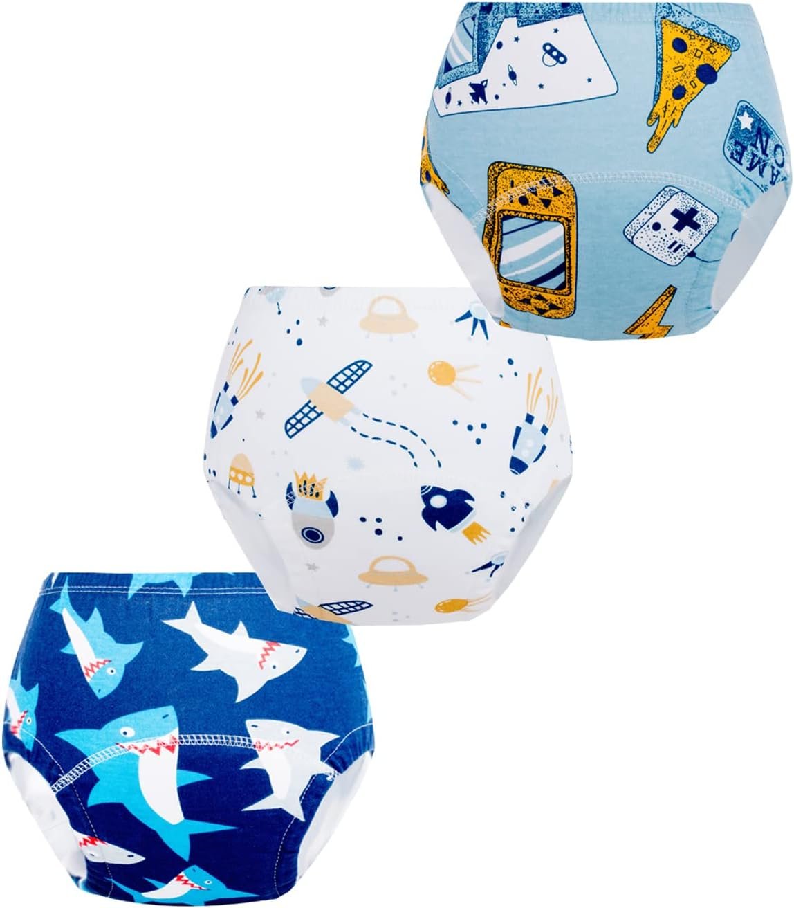 Cogindss Xmrlvn Pantalon d'entraînement pour bébé sous-vêtement d'entraînement pour garçon et Fille, 2-6T – Image 3