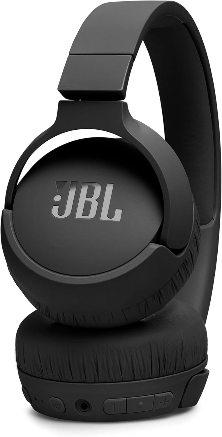 JBL Tune 670NC Casque supra-auriculaire sans fil, autonomie jusqu'à 70 h, Réduction de Bruit Adaptative, Smart Ambient, noir – Image 4