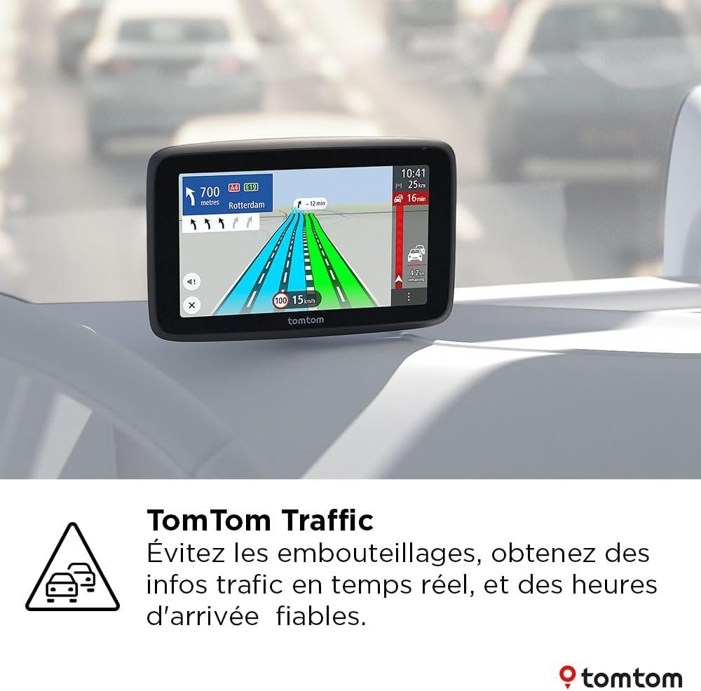 TomTom GPS Poids Lourds GO Professional 2ème génération (6 Pouces, Ecran Tactile capacitif, Carte Europe 49, et Infos trafic en Temps réel conçu pour Poids Lourds, Cars, Bus et Grands véhicules) – Image 2