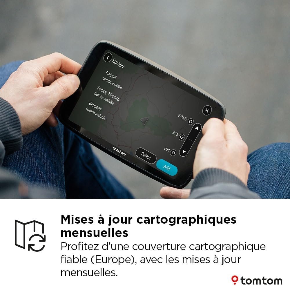 TomTom GPS Poids Lourds GO Professional 2ème génération (6 Pouces, Ecran Tactile capacitif, Carte Europe 49, et Infos trafic en Temps réel conçu pour Poids Lourds, Cars, Bus et Grands véhicules) – Image 5