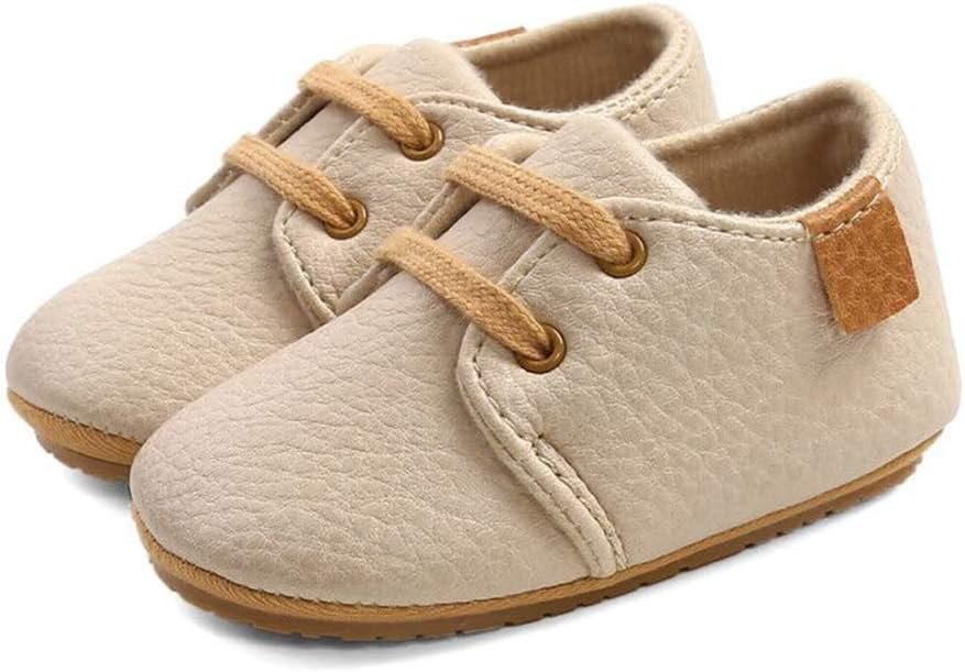 LACOFIA Baskets bébé garçon Chaussures Premiers Pas Oxford à Lacets pour bébé