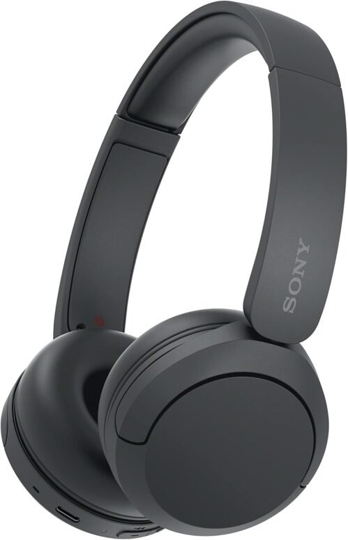 Sony WH-CH520 – Casque Bluetooth sans Fil, Multipoint, Micro intégré – jusqu’à 50 Heures d’autonomie et Charge Rapide – Noir