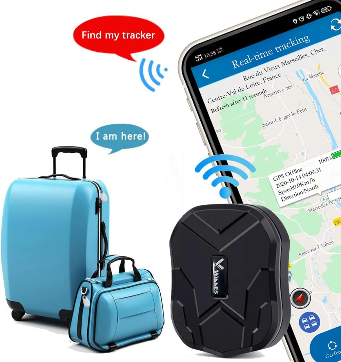 TKMARS Traceur GPS Mini TK905 pour Voiture Moto Vélo Scooter Enfant - GPS Tracker Aimant avec SOS, Moteur Vibrant Pas Limite Distance GSM Traqueur APP sans Abonnement Carte SIM Requise – Image 6