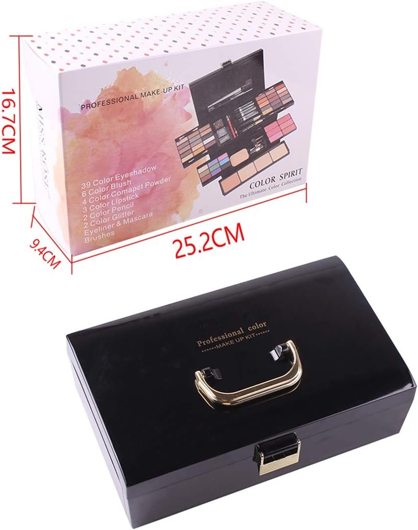 PhantomSky 54 Couleurs Malette Maquillage, Palette Maquillage Coffret Maquillage Femme, Cosmetic Makeup Professionnel Complete avec Rouge à Lèvres, Rougir et Correcteur, Mascara, Eyeliner – Image 8