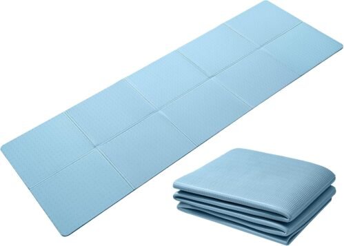 Good Nite Tapis de Yoga Pliable antidérapant Portable Tapis de Fitness léger Tapis de Gymnastique Pilates Sport Voyage Tapis d’exercice pour Femme Homme 183 x 61 x 0,6 cm