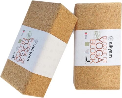 Bloc de liège pour yoga et pilates Cork Block, Brique en liège écologique, biologique, durable – Liège du Portugal – Accessoire pour améliorer la posture.