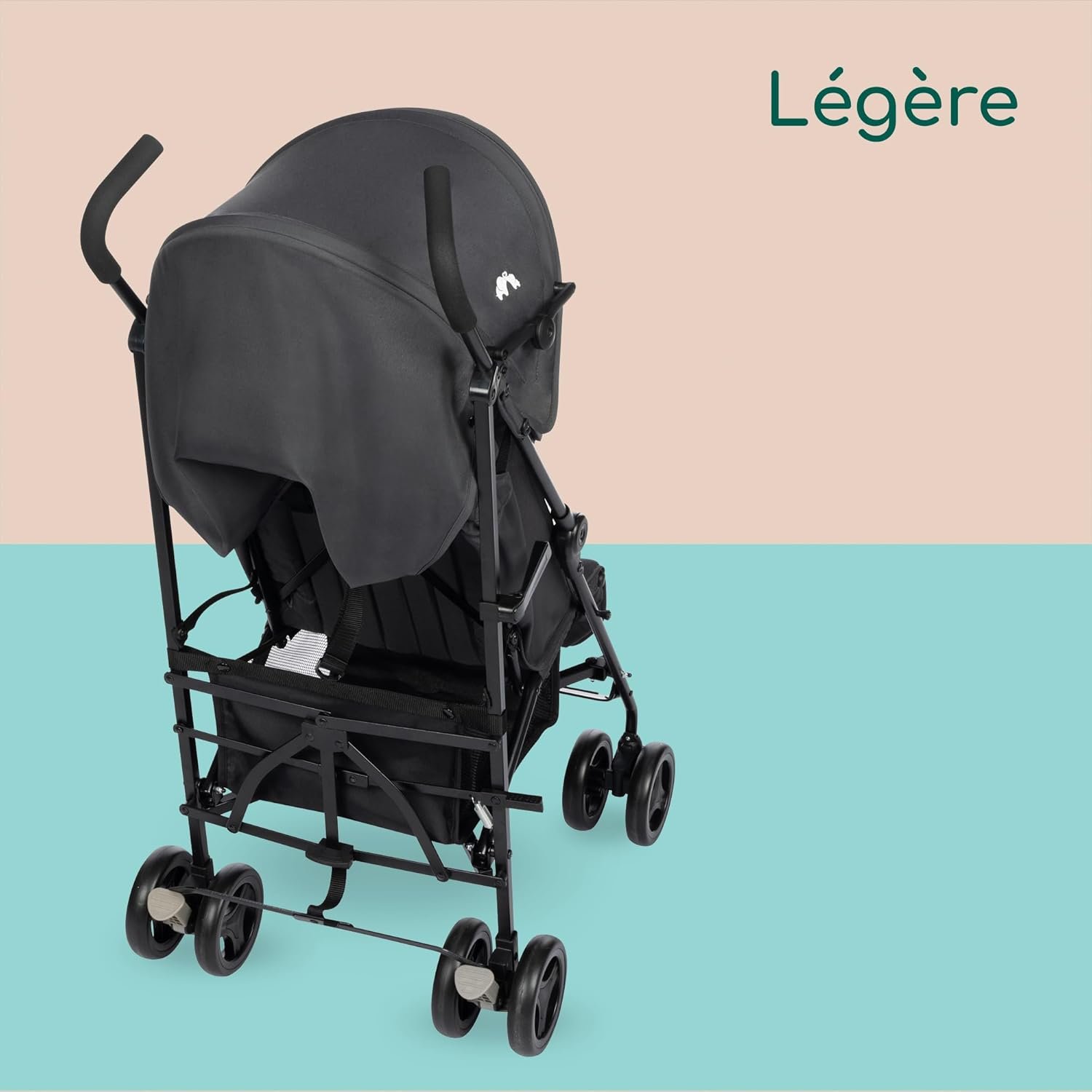 Bebeconfort Rainbow, Poussette Canne Multipositions, Compacte et Légère, de 6 mois à 4 ans, jusqu'à 22 kg, Mineral Graphite (gris) – Image 5