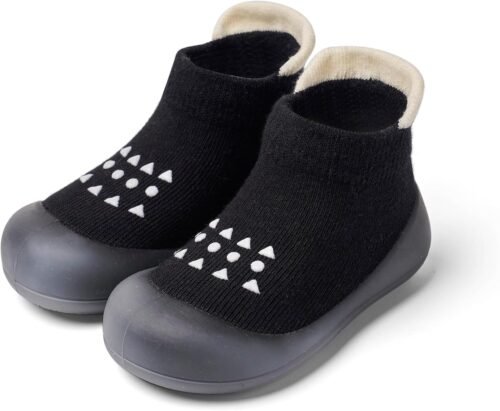 Chaussons pour bébés Chaussons de marche pour bébés Chaussons respirants antidérapants avec semelle souple en caoutchouc Bébés Garçons Filles Baskets