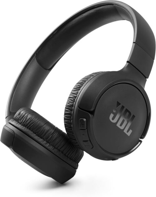 JBL TUNE 510BT – Casque supra-auriculaire sans fil – Equipé de la technologie Bluetooth – Connection multi-points – Léger, confortable et pliable – Jusqu’à 40 hrs d’écoute – Noir