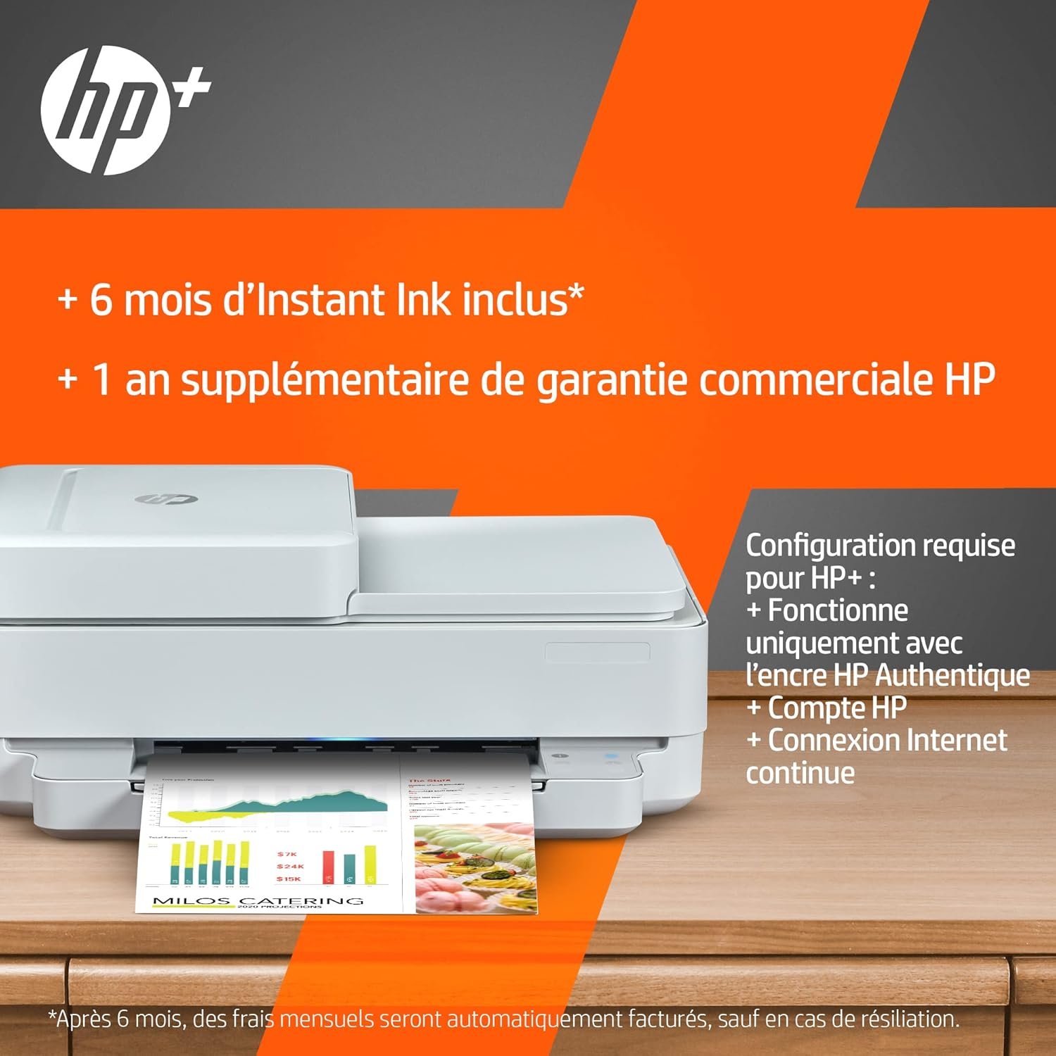 HP Envy 6420e Imprimante tout en un - Jet d'encre couleur – 6 mois d’Instant Ink inclus avec HP+ (Photocopie, Scan, Impression, Chargeur automatique de documents, Recto/Verso, Wifi) – Image 3