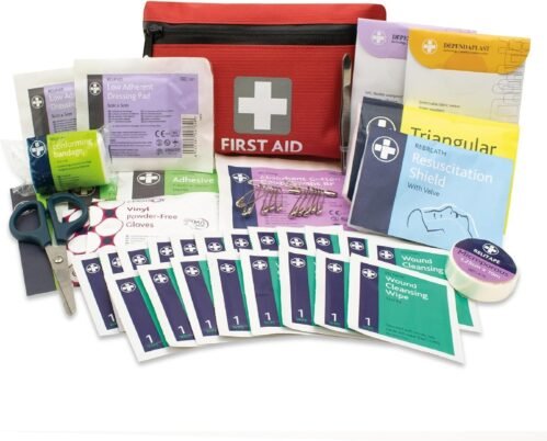 Lewist-Plast Trousse De Premiers Soins de 92 pièces – À Garder Dans Votre Voiture, À La Maison, Au Travail, En Vacances – Comprend L’essentiel Pour Les Situations D’urgence Quotidiennes (lot De 1)