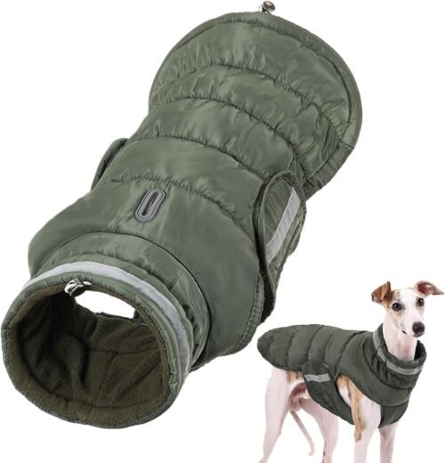 Warm Dog Coat, Waterproof Dog Jacket, Winter Dog Apparel, Fleece Lining Dog Jacket, Dog Coat for Cold Weather, Thickened Dog Jacket, Outdoor Dog Apparel, Dog Jacket for Small Medium Large,