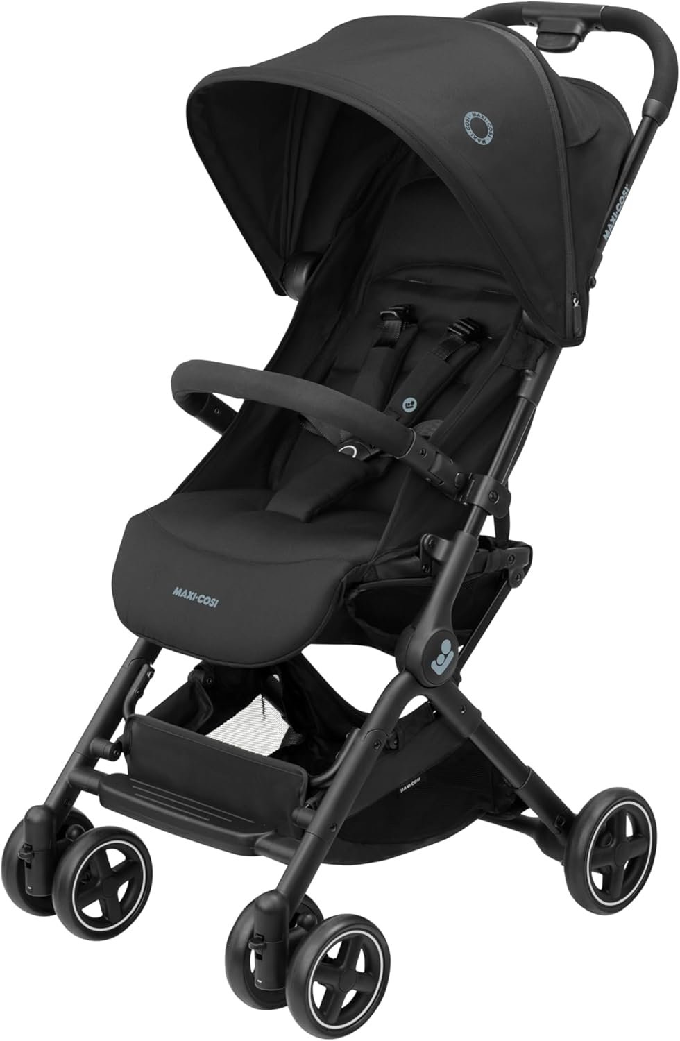 Maxi-Cosi Lara², Poussette Canne, 0-4 ans, 0-22 kg, Poussette Bebe Légère et Compacte, 3 Positions d'Inclinaison, Position Allongée, Pliage Automatique, Bandoulière, Essential Black