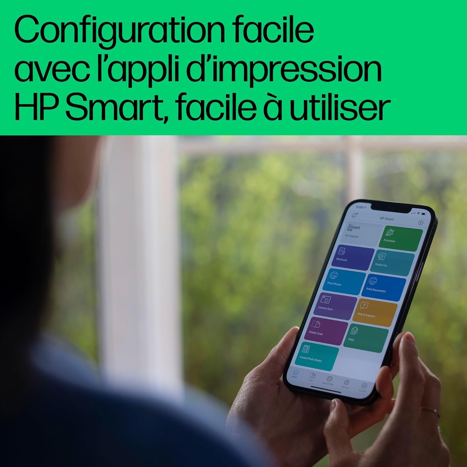 HP DeskJet 2820e Imprimante tout en un - Jet d'encre couleur – 3 mois d’Instant Ink inclus avec HP+ (Photocopie, Scan, Impression, Wifi) – Image 6