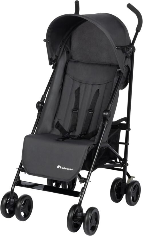 Bebeconfort Rainbow, Poussette Canne Multipositions, Compacte et Légère, de 6 mois à 4 ans, jusqu’à 22 kg, Mineral Graphite (gris)
