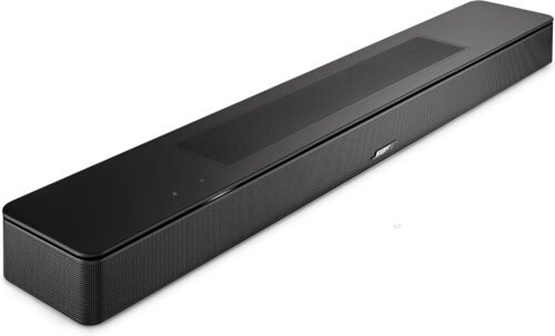 Bose Barre de Son Intelligente Dolby Atmos, Enceinte Barre de Son Bluetooth avec contrôle Vocal et Amazon Alexa intégré, compatibilité avec l’Assistant Google, Noir