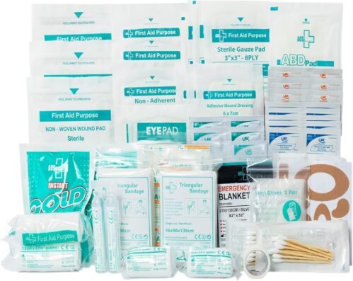 General Medi Pack de suppléments pour Trousse de Premiers Soins Composée de 160 Articles pour la Maison, Le Véhicule, Les Voyages, Le Bureau, Le Lieu de Travail, la Survie et l’Extérieur