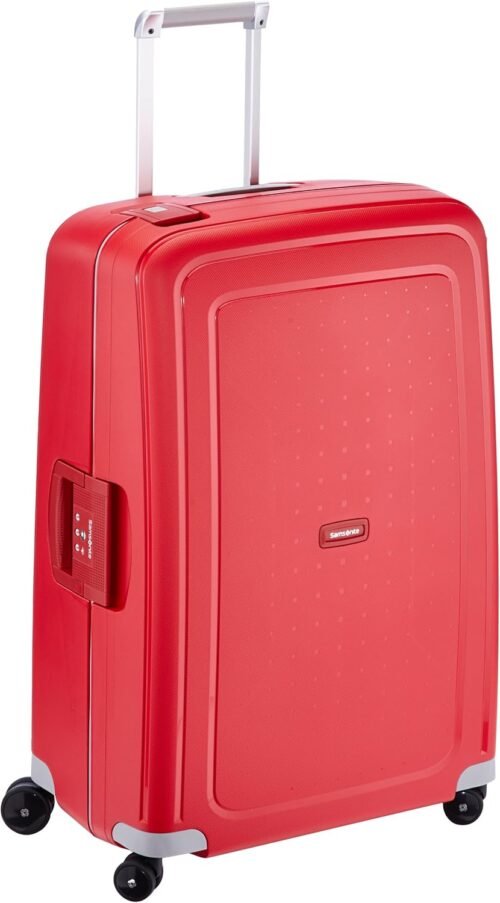 Samsonite S’Cure – Étui Spinner L, 75 cm, 102 L, rouge pourpre