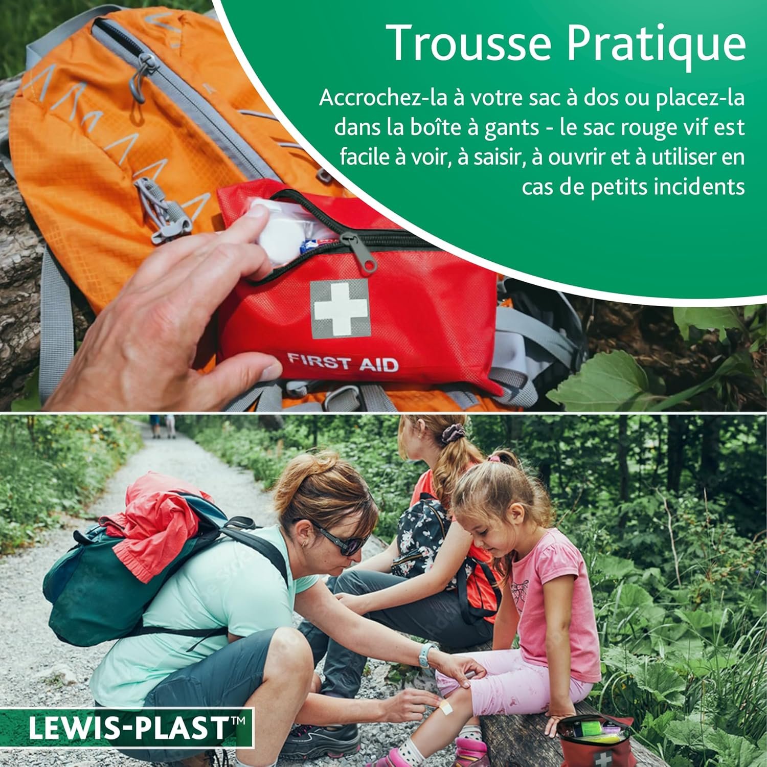 Lewist-Plast Trousse De Premiers Soins de 92 pièces - À Garder Dans Votre Voiture, À La Maison, Au Travail, En Vacances - Comprend L'essentiel Pour Les Situations D'urgence Quotidiennes (lot De 1) – Image 7