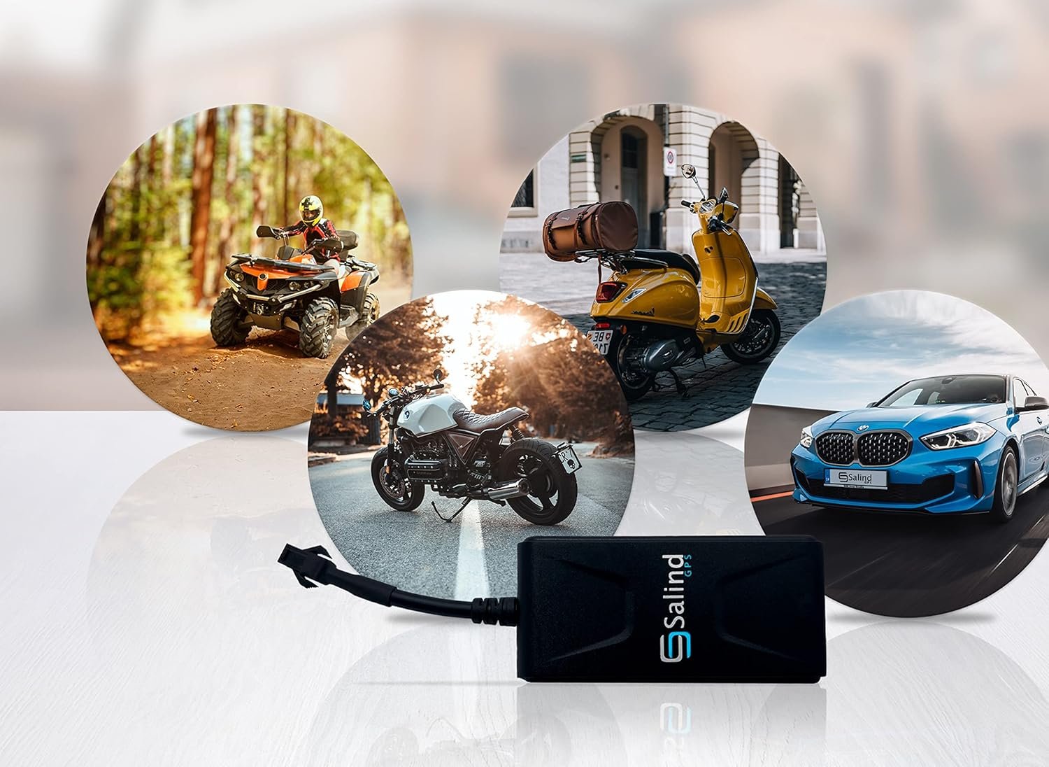 Salind GPS 01 4G- Traceur GPS pour Voitures, Motos et véhicules avec Carte SIM, Application pour Android et iPhone, localisation Live en Temps réel, Mini Traceur GPS - Réseau 4G – Image 8