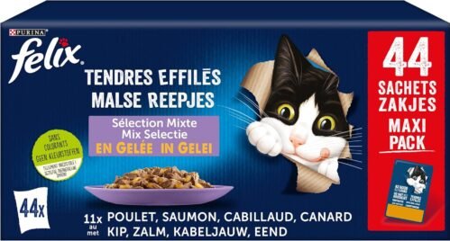 Felix Tendres Effilés en Gelée – Sélection Mixte 44x85g