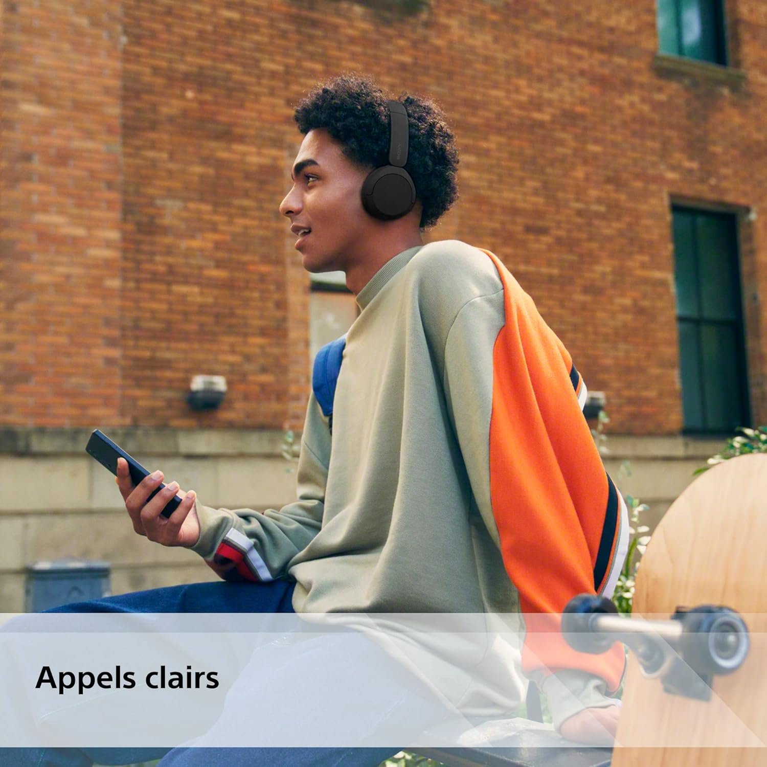 Sony WH-CH520 - Casque Bluetooth sans Fil, Multipoint, Micro intégré - jusqu'à 50 Heures d'autonomie et Charge Rapide - Noir – Image 9