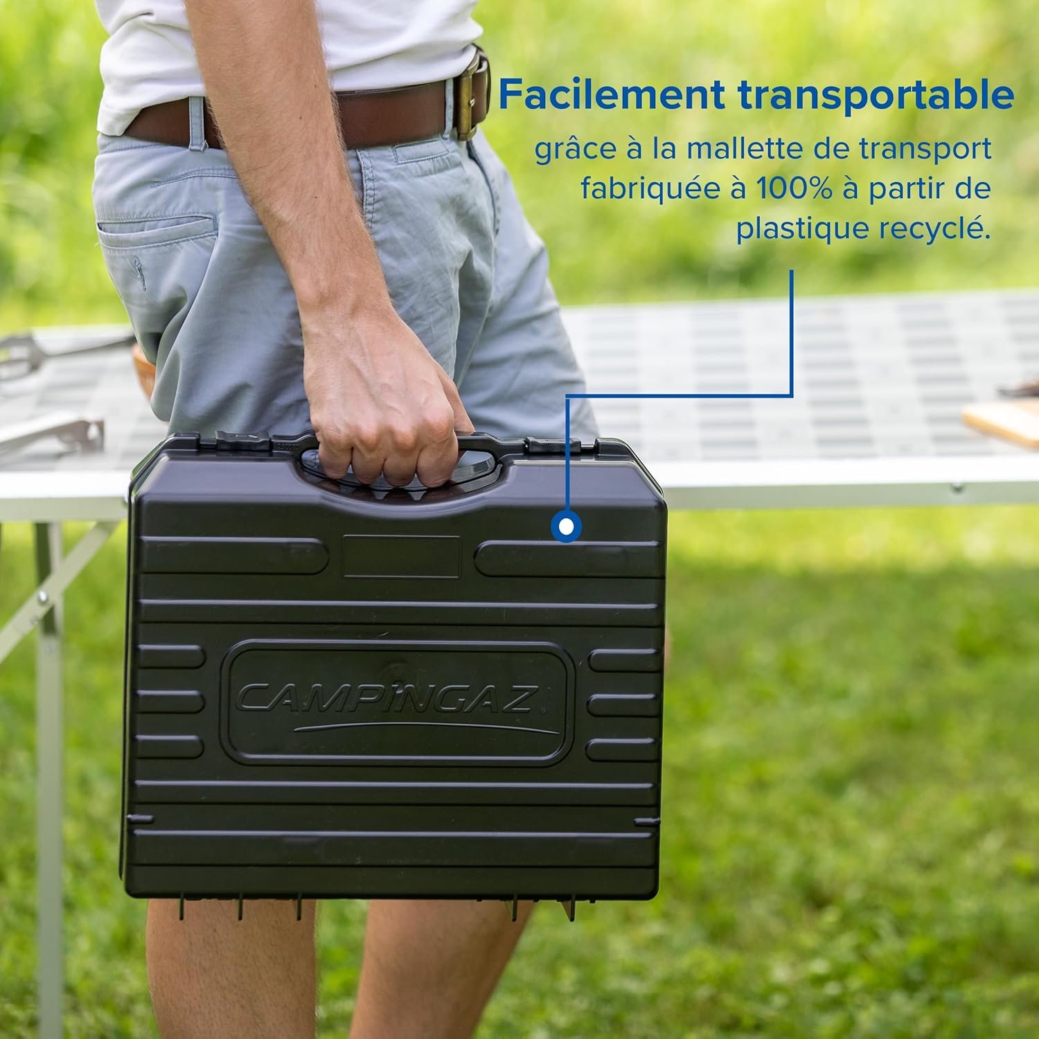 CAMPINGAZ Camp Bistro 3 Réchaud à Gaz, 1 Feu, Réchaud de Camping, Puissance 2200 W, Réchaud Extérieur Compact, avec Mallette pour Un Transport Facile, Noir – Image 5