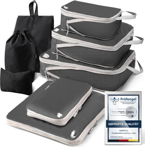 Sacs de rangement à compression imperméables pour organisation de sacs à dos et valises Accessoires de voyage