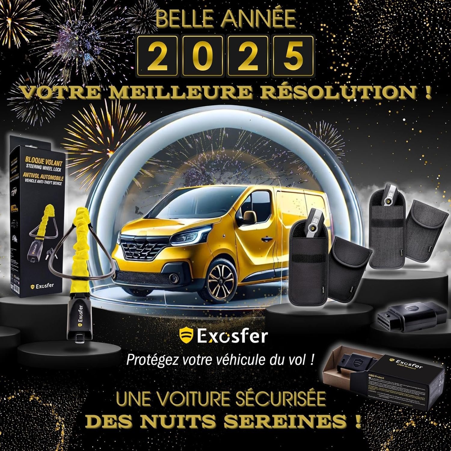 Etui Anti RFID - Exosfer | Étui Clef de Voiture Anti Ondes, Blocage Signal RFID, Pochette Cage de Faraday - Antivol - Anti-Piratage Clés Auto, Protection Badge Telepeage. Jeans Médium – Image 5