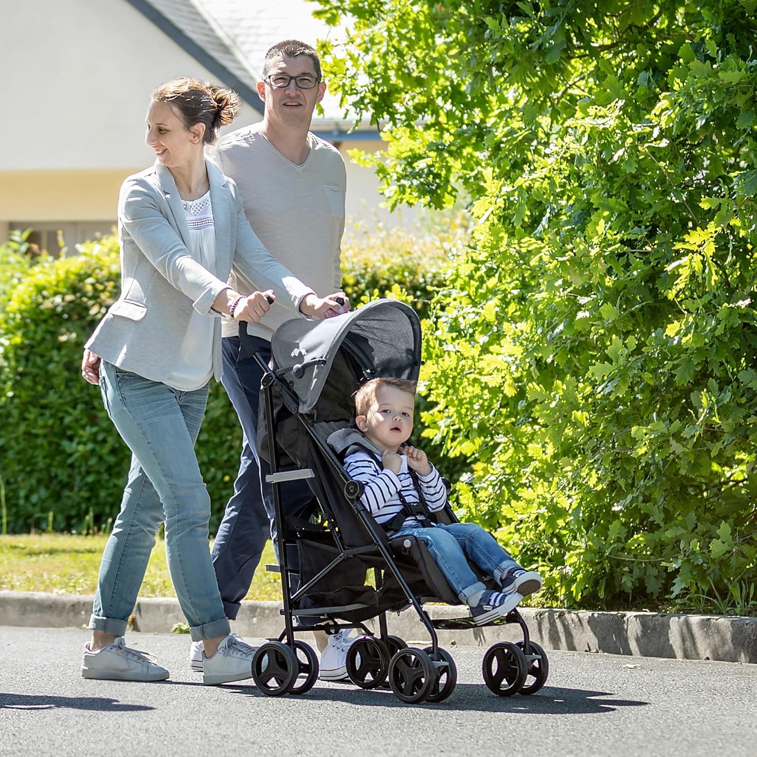 Bebeconfort Rainbow, Poussette Canne Multipositions, Compacte et Légère, de 6 mois à 4 ans, jusqu'à 22 kg, Mineral Graphite (gris) – Image 7